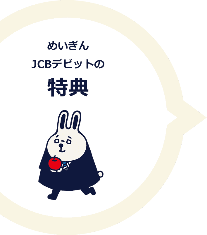 めいぎんJCBデビットの特典