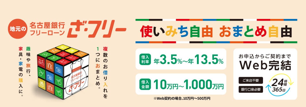 名古屋銀行フリーローン「ざ・フリー」