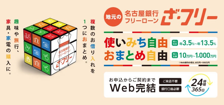 名古屋銀行フリーローン「ざ・フリー」