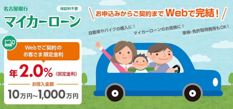 名古屋銀行マイカーローン